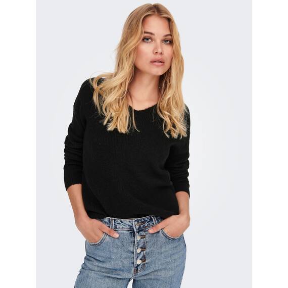 ONLY Damen ONLCAMILLA V-Neck Strickpullover 2-Pack, Winter Moss Melange/Schwarz, M