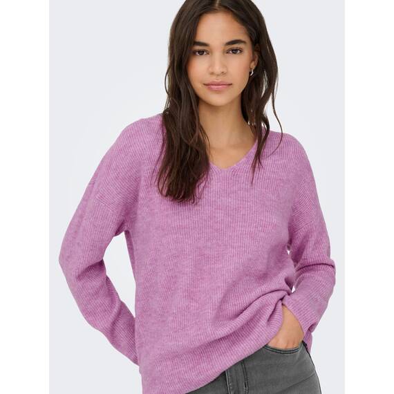 ONLY Onlcamilla V-Neck L/S Pullover KNT Noos