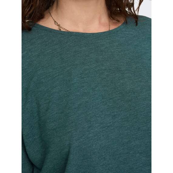 ONLY Damen Onlglamour 3/4 Top Jrs Noos, Deep Teal/Detail:melange, XXS