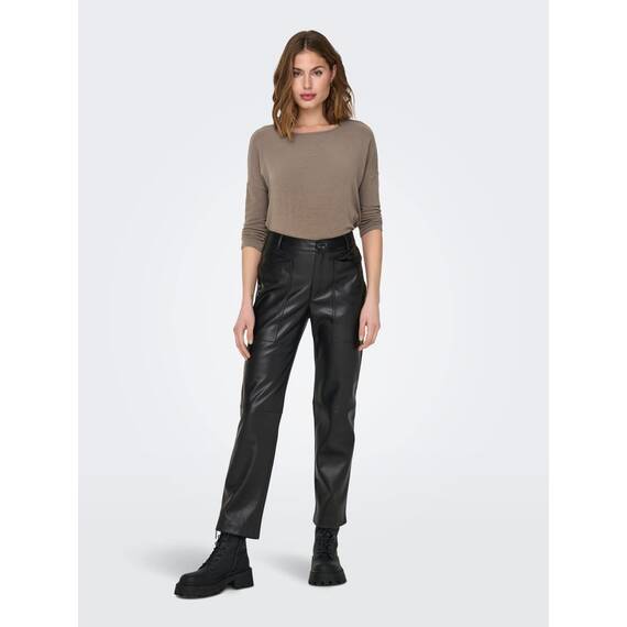 ONLY Damen Onlglamour 3/4 Top JRS Noos Langarmshirt, Walnut, S