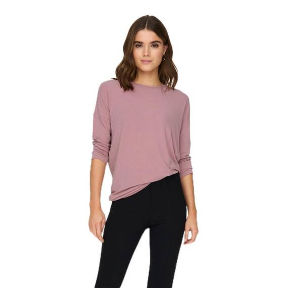 ONLY Damen Onlglamour 3/4 Top JRS Noos Langarmshirt, Withered Rose, L
