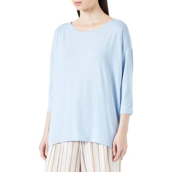 ONLY Damen Onlmoster 3/4 Shoulder Tape Cs Top, Cashmere Blue/Detail:melange, S