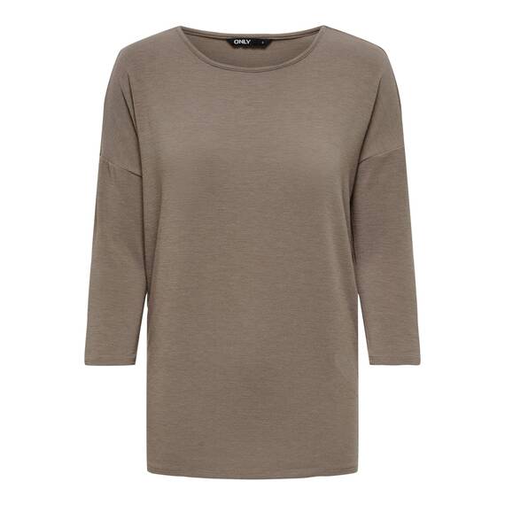 ONLY Damen Onlglamour 3/4 Top JRS Noos Langarmshirt, Walnut, S