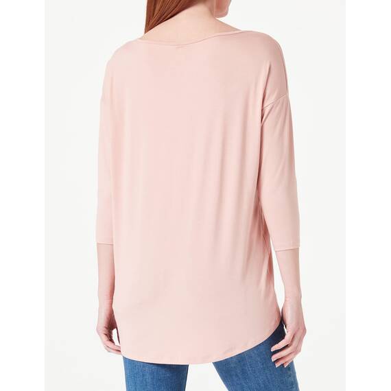 ONLY Damen Onlmoster 3/4 Shoulder Tape Cs Top, Misty Rose/ Melange, M