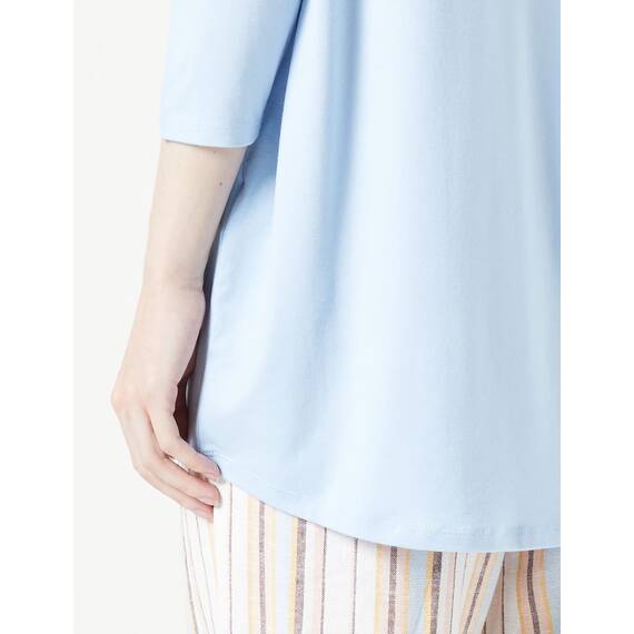 ONLY Damen Onlmoster 3/4 Shoulder Tape Cs Top, Cashmere Blue/Detail:melange, XXS