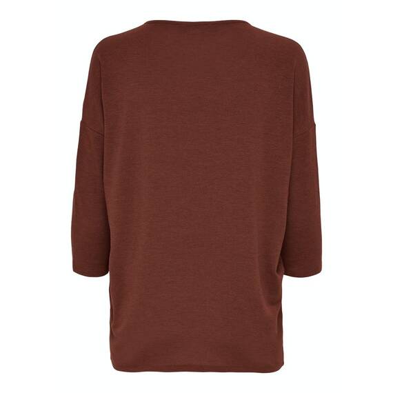ONLY Damen Onlglamour 3/4 Top JRS Noos Top, Burnt Henna, 3XL