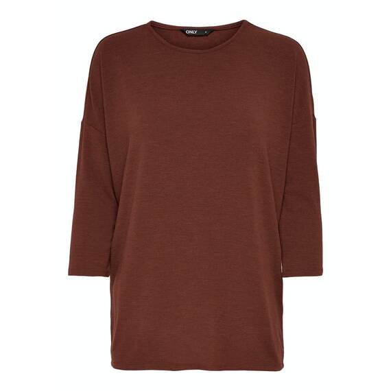 ONLY Damen Onlglamour 3/4 Top JRS Noos Top, Burnt Henna, 3XL