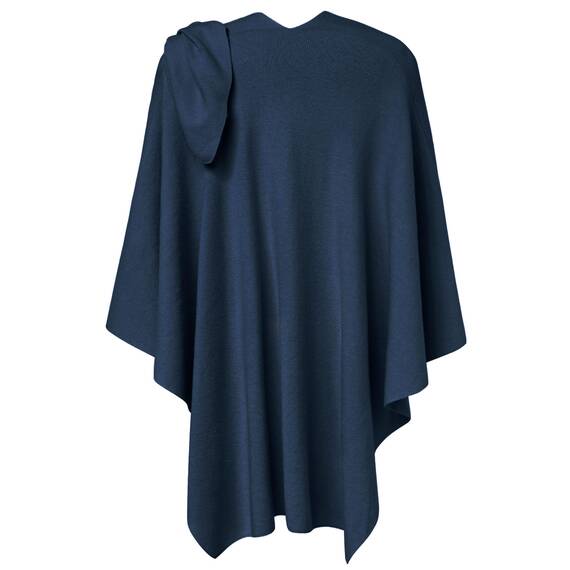 PULI Damen Poncho Schal Cashmere Feeling Strick Cape Cardigan Für Frauen Geschenk Für Mutter