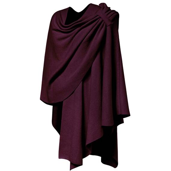 PULI Damen Poncho Schal Cashmere Feeling Strick Cape Cardigan Für Frauen Geschenk Für Mutter