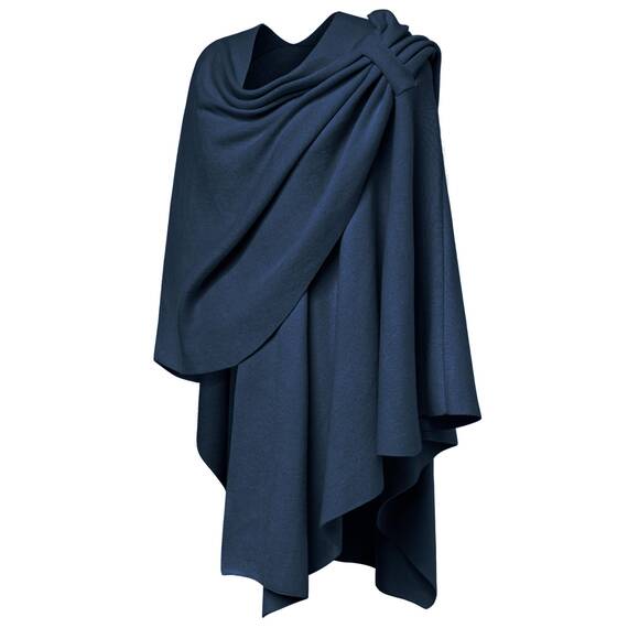 PULI Damen Poncho Schal Cashmere Feeling Strick Cape Cardigan Für Frauen Geschenk Für Mutter
