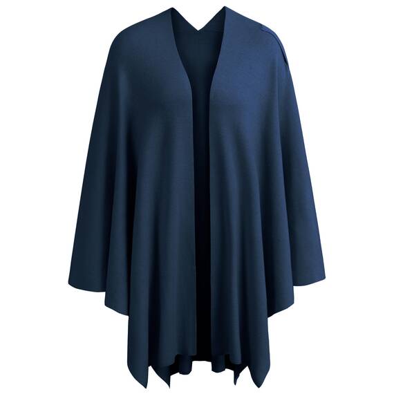 PULI Damen Poncho Schal Cashmere Feeling Strick Cape Cardigan Für Frauen Geschenk Für Mutter