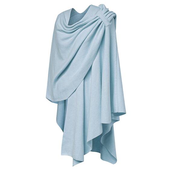 PULI Damen Poncho Schal Cashmere Feeling Strick Cape Cardigan Für Frauen Geschenk Für Mutter