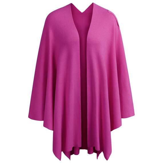 PULI Damen Poncho Schal Cashmere Feeling Strick Cape Cardigan Für Frauen Geschenk Für Mutter