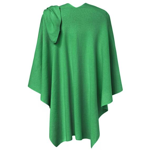 PULI Damen Poncho Schal Cashmere Feeling Strick Cape Cardigan Für Frauen Geschenk Für Mutter