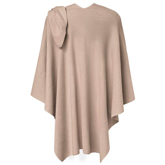 PULI Damen Poncho Schal Cashmere Feeling Strick Cape Cardigan Für Frauen Geschenk Für Mutter
