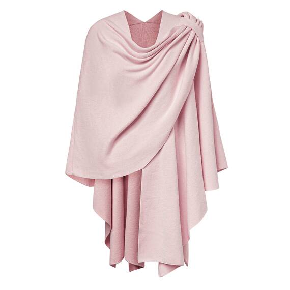PULI Damen Poncho Schal Cashmere Feeling Strick Cape Cardigan Für Frauen Geschenk Für Mutter