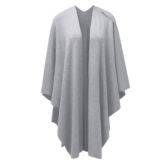 PULI Damen Poncho Schal Cashmere Feeling Strick Cape Cardigan Für Frauen Geschenk Für Mutter