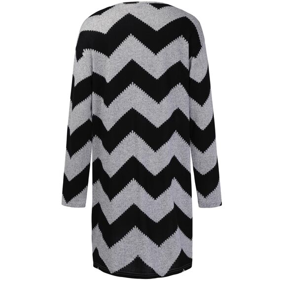 OUGES Strickjacken füR Damen Lang Cardigan Elegante Leicht Strickjacke Herbst Strickjackenpullover mit Taschen L
