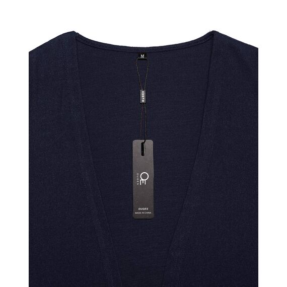 OUGES Strickjacken füR Damen Lang Cardigan Elegante Leicht Strickjacke Herbst Strickjackenpullover mit Taschen S