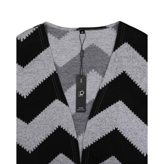 OUGES Strickjacken füR Damen Lang Cardigan Elegante Leicht Strickjacke Herbst Strickjackenpullover mit Taschen S