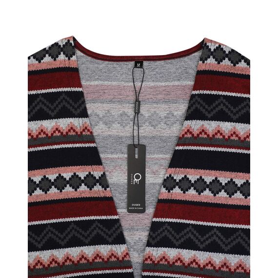 OUGES Strickjacken füR Damen Lang Cardigan Elegante Leicht Strickjacke Herbst Strickjackenpullover mit Taschen S