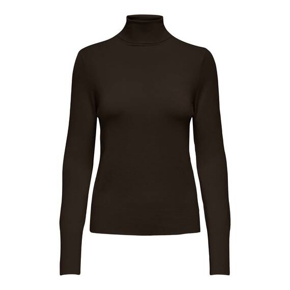 ONLY Damen Onlvenice Lifel/S Roll Knt Noos Pullover, Hot Fudge, S EU