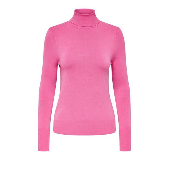 ONLY Women's ONLVENICE LIFEL/S ROLL KNT NOOS Pullover, Strawberry Moon, XL