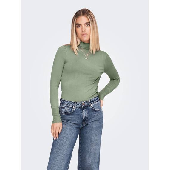 ONLY Damen Onlvenice Lifel/S Roll Knt Noos Pullover, Sea Spray, L EU