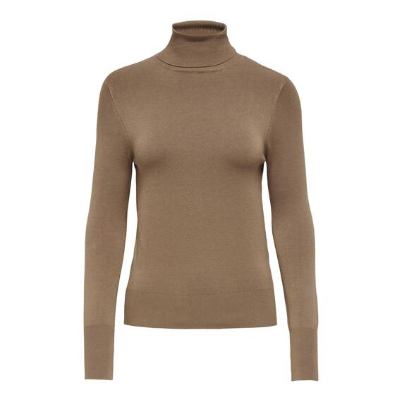 ONLY Damen Onlvenice L/S Rollneck Knt Noos Pullover, Toasted Coconut, XL EU