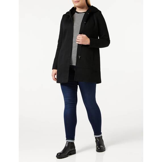 ONLY Damen Mantel Jacke Sedona Light Coat Parka Übergang Frühling (S, schwarz (Black))