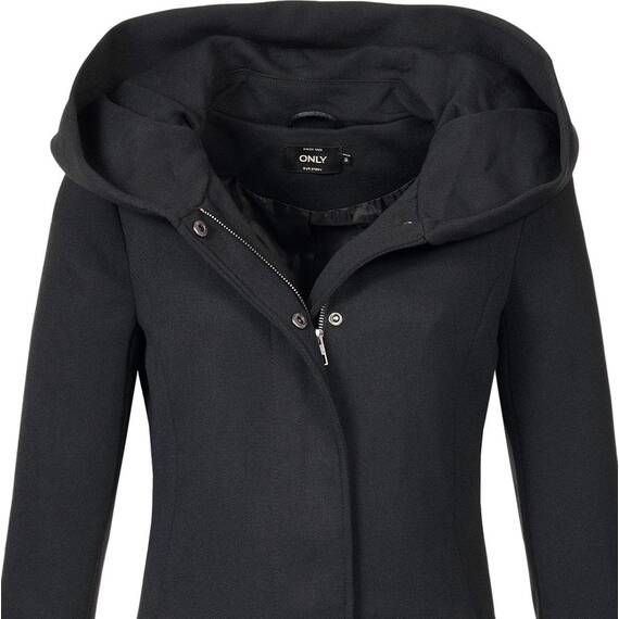 ONLY Damen Mantel Jacke Sedona Light Coat Parka Übergang Frühling (S, schwarz (Black))