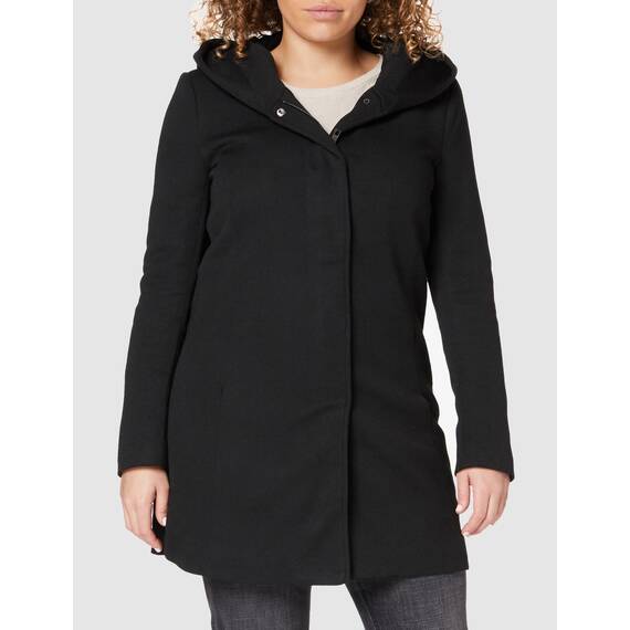 ONLY Damen Mantel Jacke Sedona Light Coat Parka Übergang Frühling (S, schwarz (Black))