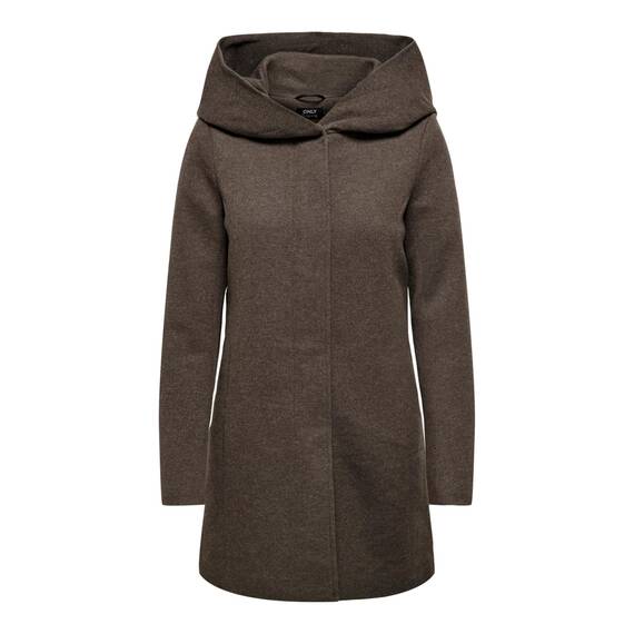 ONLY Women's ONLSEDONA Light Coat OTW NOOS Jacket, Hot Fudge/Detail:Melange, XXS