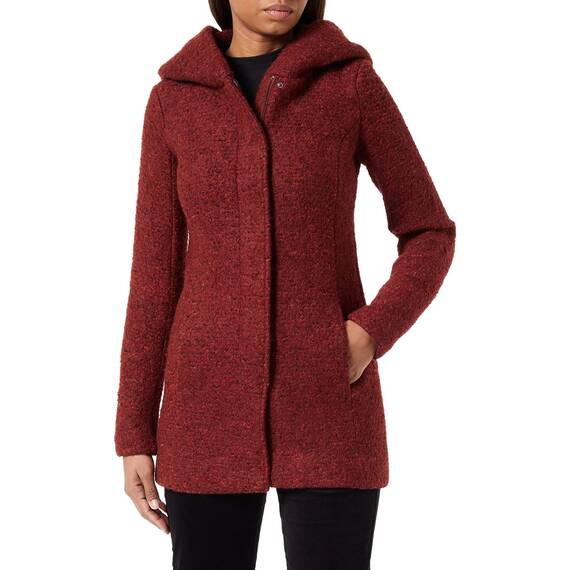 ONLY Damen Onlsedona Boucle Wool Coat Otw Noos Jacket, Windsor Wine, S EU