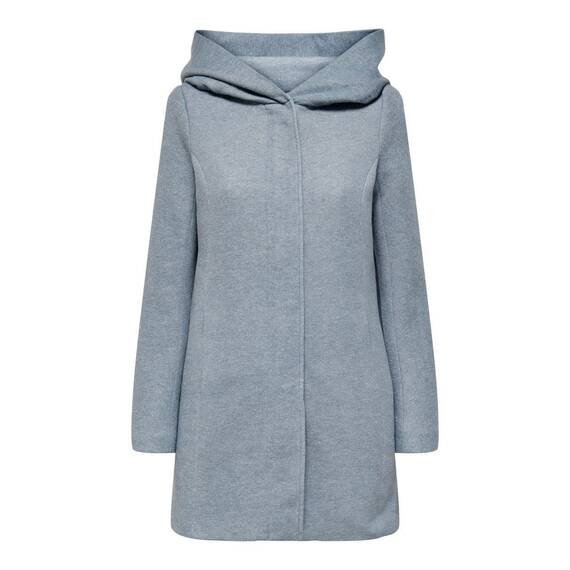 ONLY Women's ONLSEDONA Light Coat OTW NOOS Mantel, Blue Fog/Detail:Melange, L
