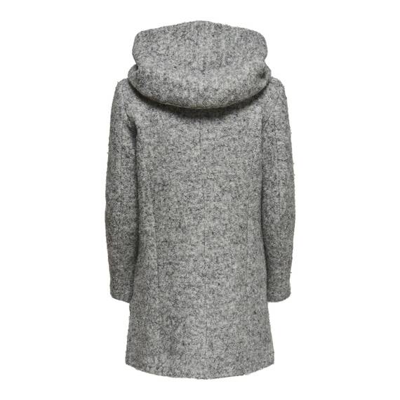 ONLY Damen Onlsedona Boucle Wool Coat Otw Noos Mantel, Light Grey Melange, XL EU