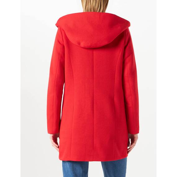 ONLY Damen ONLSEDONA Light Coat OTW NOOS Mantel, Mars Red/Detail:Melange, M