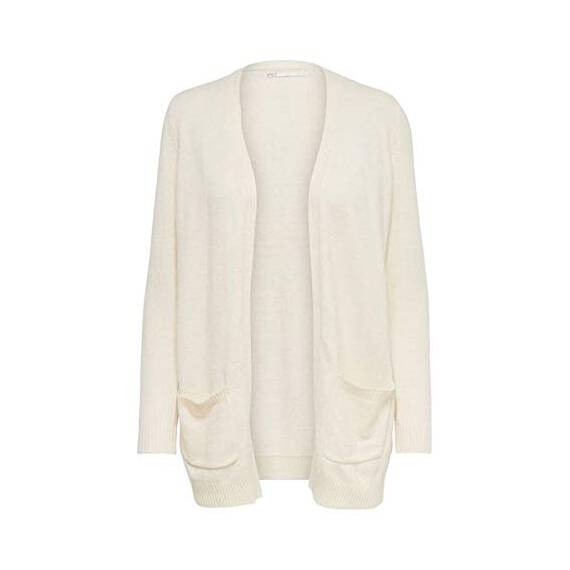 ONLY Damen Onllesly L/S Open Cardigan KNT Noos Strickjacke 15174274,Marine Green/Detail:Melange,S