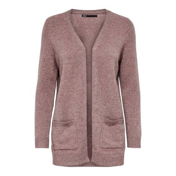ONLY Damen Onllesly L/S Open Cardigan KNT Noos Strickjacke 15174274,Marine Green/Detail:Melange,S