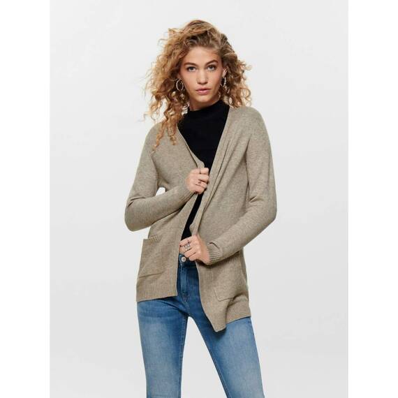 ONLY Female Strickjacke Cardigan, Farbe:Beige, Größe:XS