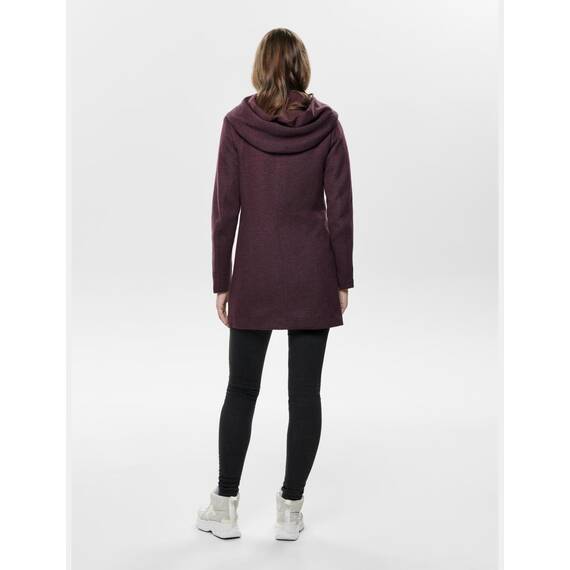 ONLY Damen Onlsedona Light Coat OTW Noos Midimantel Mit Kapuze, Chocolate Truffle, 3X_l