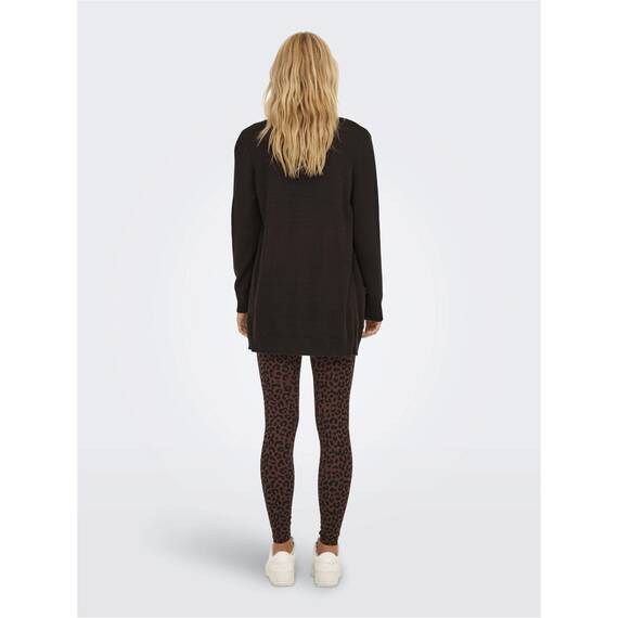 ONLY Damen Onllesly L/S Open Cardigan KNT Noos Strickjacke 15174274 ,Black Coffee ,XXS
