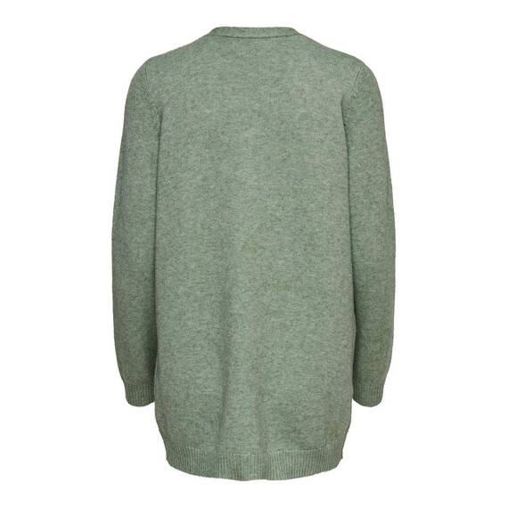 ONLY Damen Onllesly L/S Open Cardigan KNT Noos Strickjacke 15174274,Mist Green/Detail:Melange,XXS