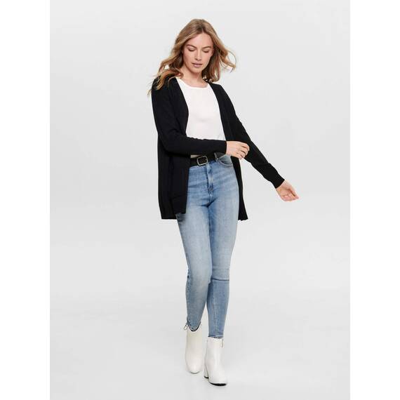 ONLY Female Strickjacke Cardigan, Farbe:Schwarz, Größe:S