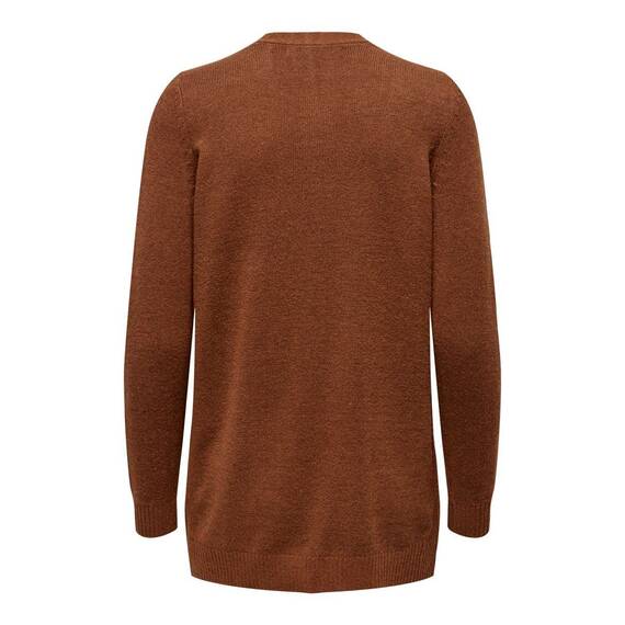 ONLY Damen Onllesly L/S Open Cardigan KNT Noos Strickjacke 15174274 ,Tortoise Shell/Detail:w. Melange ,XS