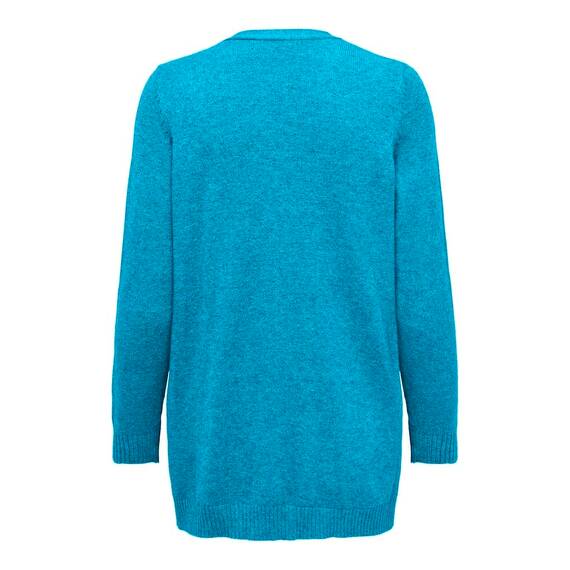 ONLY Damen Onllesly L/S Open Cardigan KNT Noos Strickjacke 15174274 ,Aquarius/Detail:melange ,S