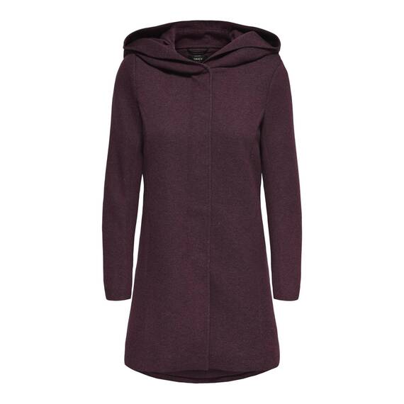 ONLY Damen Onlsedona Light Coat OTW Noos Midimantel Mit Kapuze, Chocolate Truffle, 3X_l