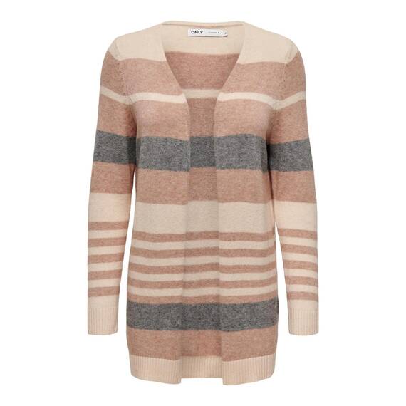 ONLY Damen Onllesly L/S Open Cardigan KNT Noos Strickjacke 15174274,Cloud Pink,XS