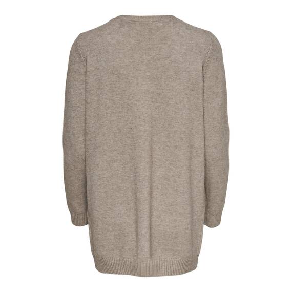 ONLY Damen Onllesly L/S Open Cardigan KNT Noos Strickjacke,Beige (Beige/W. Melange),XS