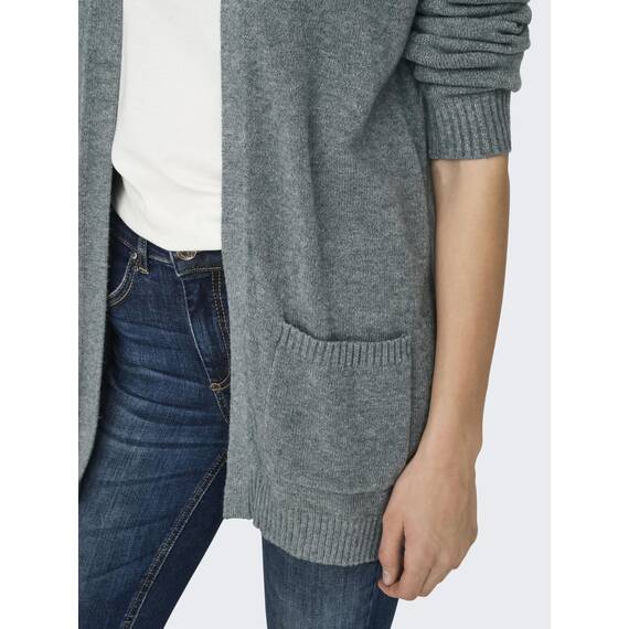 ONLY Damen Onllesly L/S Open Cardigan KNT Noos Strickjacke 15174274,Scarab/Detail:Melange,XS